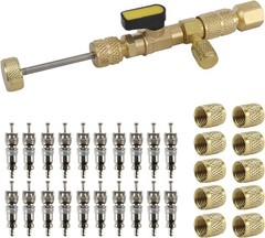 R22 R410A A/C Valve Core Removal Tool, Dual Size SAE 1/4 & 5/16 Port, with R410