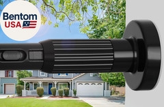 Tension Curtain Rod，40-126.5In(3.33-10.54Ft) One-Click Fast Extension Rod Easy t