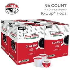 Krispy Kreme Classic Coffee, Keurig Single Serve K-Cup Pods, Medium Roast, 96 Ct