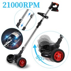 Electric Cordless Grass String Trimmer Lawn Edger Weed Wacker Cutter +2 Battery