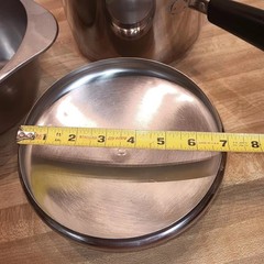 Vintage Revere Ware 1801 3 Qt Saucepan Double Boiler Insert Lid Copper Bottom 79