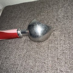 Vintage Ice Cream Scoop Red Cream Swirl Handle Hand Wash Only Kitchen Utensil