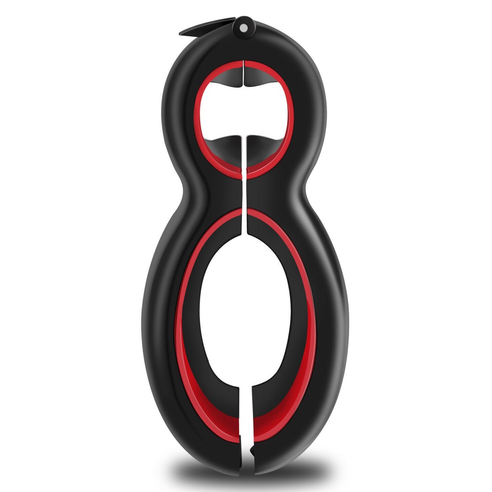 6 in 1 Bottle Can Jar Opener Manual Twist Off Gadget Multifunction Kitchen Tools