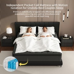 8″ 12″ 14″ Twin Full Queen King Mattress in a Box Pocket Spring Gel Memory Foam