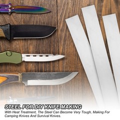 2 Pack 15N20 Steel for Knife Making Steel, 12″ x 1 1/2″ x 1/8″ Steel