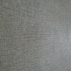Contemporary Modern Gray plain faux fabric vinyl non woven textured Wallpaper