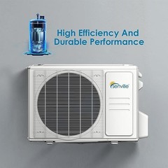 18000 BTU Ductless AC Mini Split Heat Pump Air Conditioner 19 SEER 1.5 TON