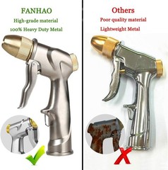 4 Adjustable Spray Patterns Metal Hose Nozzle – 100% Satisfaction Guaranteed