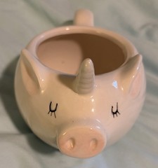 Arlington Designs White Unicorn Figural Coffee Mug Ceramic 8 oz Hand Wash Only