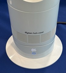 Dyson AM09 Hot + Cool Jet Focus Fan Heater With Remote White Silver Tested