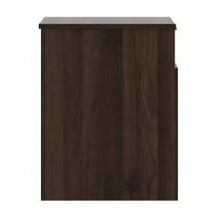 Mainstays Ardent Nightstand with 1 Drawer, Dark Walnut
