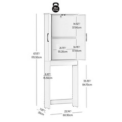 Mainstays Ardent Over-the-Toilet Bathroom Storage Cabinet