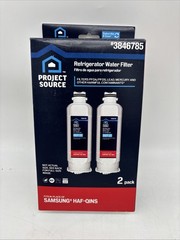 New Project Source Samsung HAF-QINS 3846785 Refrigerator Water Filter 2 Pack QTY