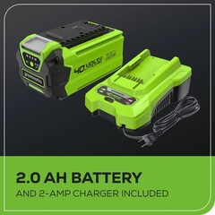Greenworks 40V 13″ Gen2 Cordless String Trimmer/ Edger w/ 2Ah Battery & Charger