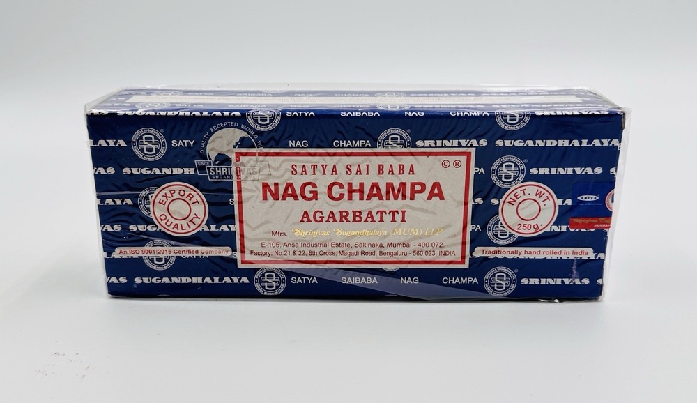 Satya Sai Baba Nag Champa Incense Sticks 250g Box Sealed Made in India Yoga