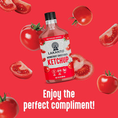 Lakanto Sugar Free Ketchup – Sweetened with Monk Fruit Sweetener, Perfect for Bu