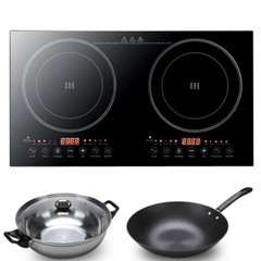 2400W Portable Induction Cooktop Countertop Dual Cooker Burner Stove Hot Plate