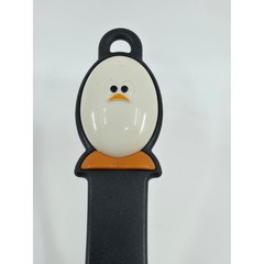 Joie MSC Small Fry Mini Egg Pan Non-Stick Penguin Handle Black Silver Skillet