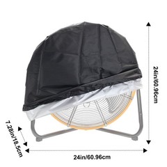 24in Outdoor Fan Cover Waterproof And Dustproof Fan Cover Heavy Duty Fan Cover