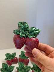 Set Of 8 Strawberry Napkin Rings at Home with Meijer No Box