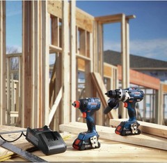Bosch GXL18V-224B25-RT 18V Li-Ion 2-Tool Combo Kit (4 Ah) USA NEW