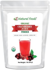 Z Natural Foods Organic Cranberry Juice Powder, 16 Ounce (Pack of 1)