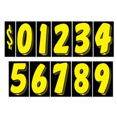 Car Dealer Windshield Stickers 13 Dozen Pricing Numbers 7.5 Inch Dealership Tags