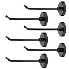 6 Pcs Magnetic Hooks 4.2in Heavy Duty Strong Magnet Hangers Black