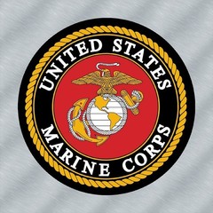 United States Marine Corps Seal Black & Red Laminated Sticker Choose Size 2-6″