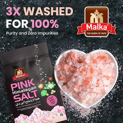 Malka Himalayan Pink Salt Coarse Grain Salt, 4lb (Qty: 2, 2lbs Pouch bags)