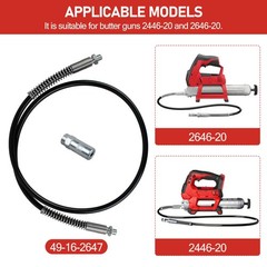 49-16-2647 Grease Hose for Milwauke Grease Hose Replacement Milwauke Grease m18
