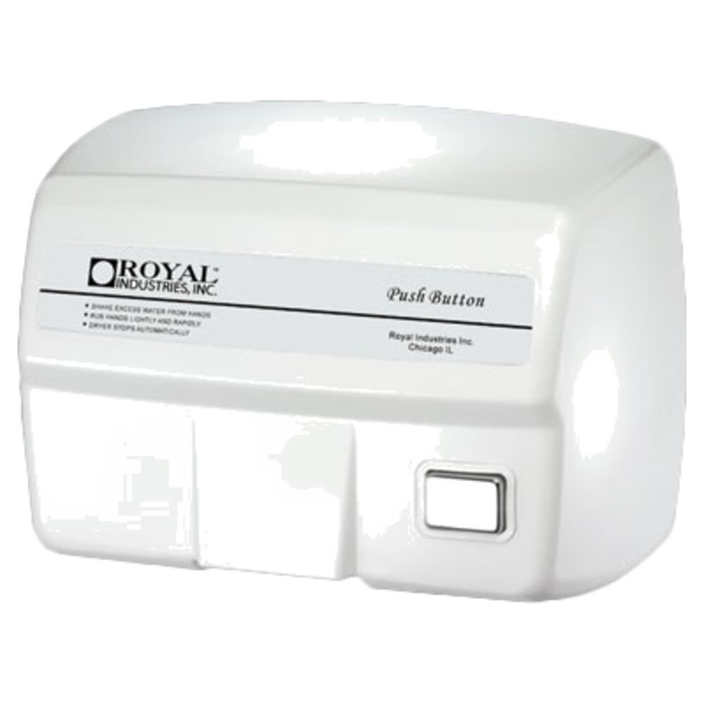 Hand Dryer Commercial Household Manual Steel Case White