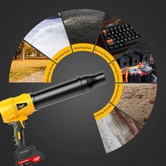 Electric Cordless Leaf Blower, 60000 RPM Motor, Nozzle Set, Handheld Lightweight