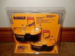 USA 2 Pack Dewalt OEM DC9096-2 18V XRP 2.4 Ah Battery New In Pack Tool Batteries