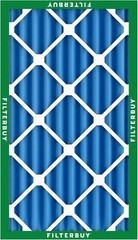 Filterbuy 16x25x4 Pleated Air Filters, Replacement for HVAC AC Furnace (MERV 13)