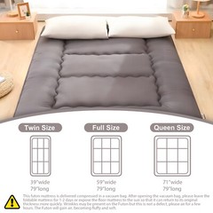 Japanese Floor Mattress Foldable Futon Mattress Sleeping Tatami Mat Camping Pad