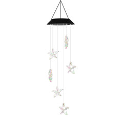 Solar LED Wind Chimes Colour Changing Lights Hanging Light Garden Outdoor Decor