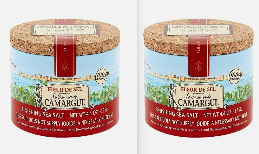 Le Saunier De Camargue Fleur De Sel Premium Sea Salt From France 4.4 OZ (2 Pack)