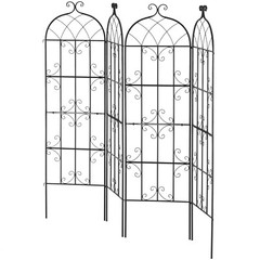 4 Packs Metal Garden Trellis 71″ x 20″ for Climbing Plant Support Rustproof