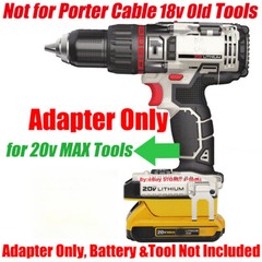 1x Adaptor fits DEWALT 20V MAX XR Battery To for PORTER CABLE 20V (NOT 18v) Tool