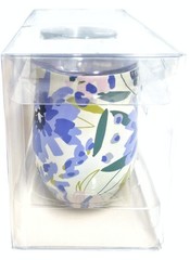 Kate Spade Festival Floral Stainless Steel Stemless Wine Glasses Blue Multi New