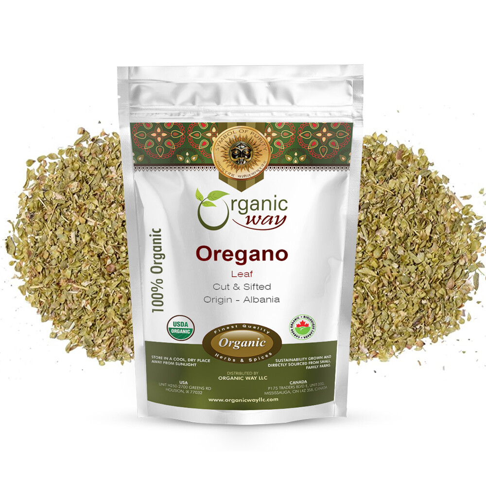 Organic Way Dried Oregano Leaf Cut & Sifted – Organic, Kosher & USDA Certified
