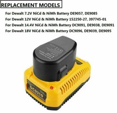 New FOR Dewalt DC9096 Battery Charger 7.2v -18v Li-Ion& NiCD DC9310 Fast Charger