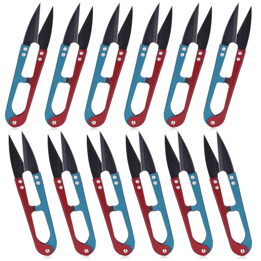 24 Pack Sewing Scissors 4.2in Mini Snips Yarn Thread Craft Cutters for DIY