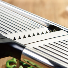 Mandoline Slicer for Kitchen Stainless Steel Food Chopper with Adjustable Blades
