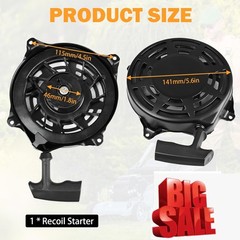 FITS PULL STARTER RECOIL ASSEMBLY 497680 FOR BRIGGS STRATTON