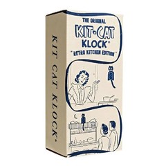 RETRO KITCHEN KIT CAT CLOCK 15.5″ Red Kit-Cat Klock MADE IN USA Free Battery NEW