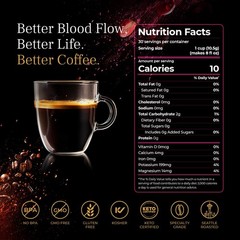 Dark Roast Coffee K-Cup Pods Resveratrol Nitric Oxide Heart Health Energy 60ct