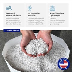 Supreme Perlite Coarse Horticultural Perlite for Potting Soil Mixes, 4 Cu Ft Bag