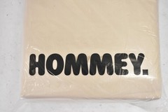 HOMMEY Queen Fitted Sheet Beige Coconut Contemporary Adults Biodegradable Bag